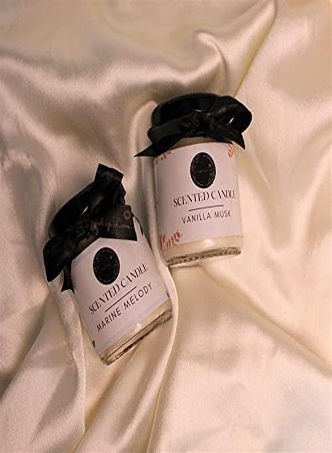 wrapped up love Mini Soy Wax Scented Candles Gift Set (Marine Melody & Vanilla Musk) - Image 2